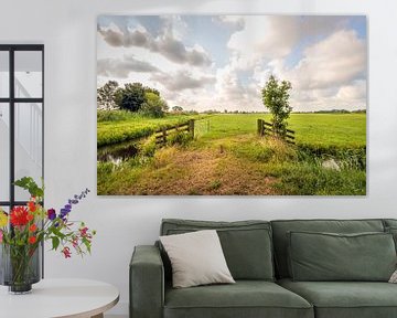 Nederlands polderlandschap in de Alblasserwaard regio van Ruud Morijn