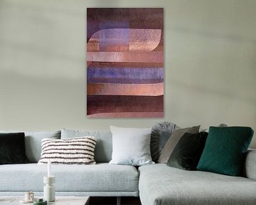 Abstrakte Geometrische Retro Formen Erdig von FRESH Fine Art