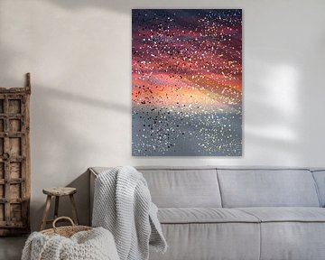 Magisch maanlandschap in warme kleuren van FRESH Fine Art