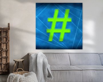 Hashtag - Neon 1.0 van Ingo Laue