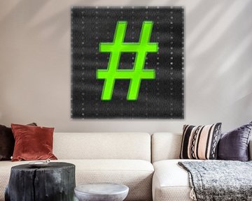 Hashtag - Neon 1.1 von Ingo Laue