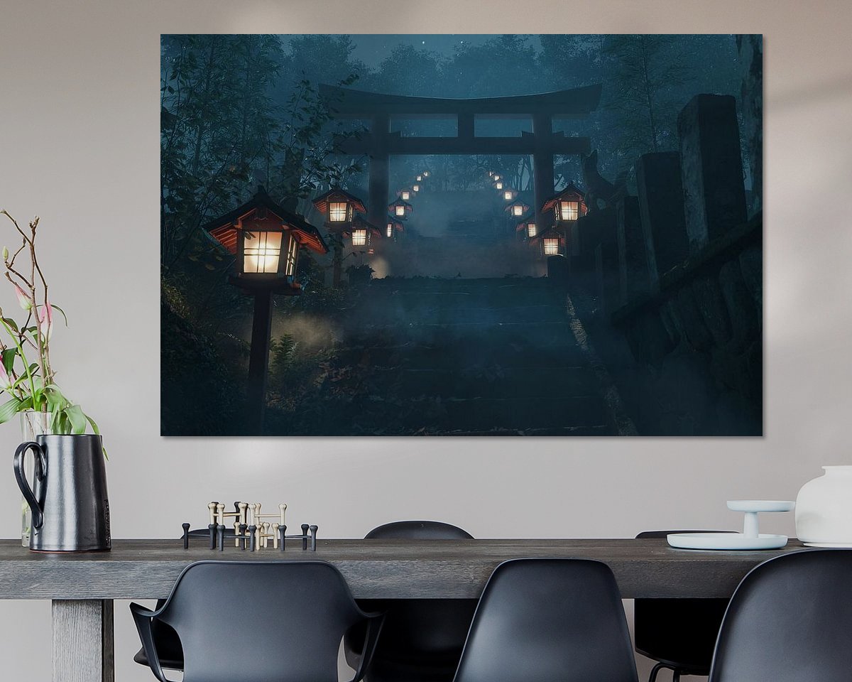 Example of the artwork in a room