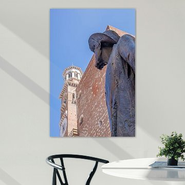 Vérone - Statua di Berto Barbarani