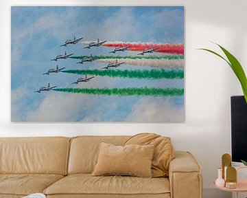 Frecce Tricolori in actie tijdens AIR14. van Jaap van den Berg