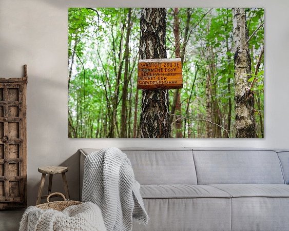 Example of the artwork in a room