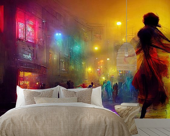 Example of the artwork in a room