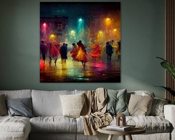 Tanzen auf der Straße in einer langen Sommernacht, Teil 3 von Maarten Knops