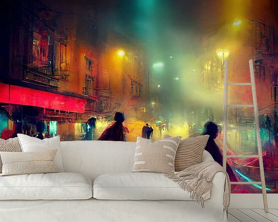 Example of the artwork in a room