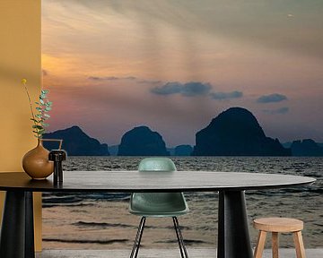 Sonnenuntergang vor Krabi (Thailand)