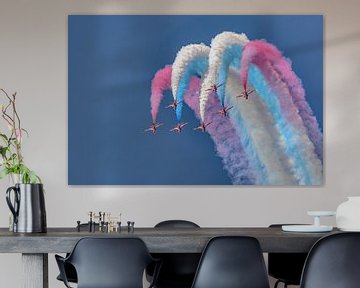 Red Arrows in action during AIR14. by Jaap van den Berg