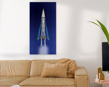 Art-Déco-Rakete