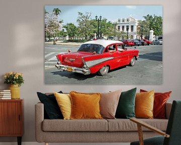 Voiture de collection Chevrolet à Cuba sur t.ART