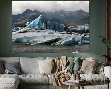 Gletsjermeer in IJsland von Louise Poortvliet