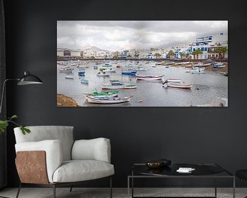 Fishing boats in the port of Arrecife (Lanzarote) by t.ART