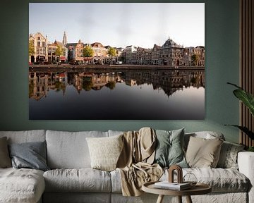 Reflections in the Spaarne Haarlem by Thea.Photo