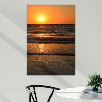 Plage du coucher du soleil