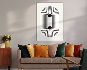 Retro 1920s vintage geometric shape in Bauhaus style 1_6 by Dina Dankers