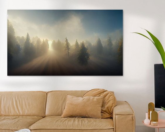 Example of the artwork in a room