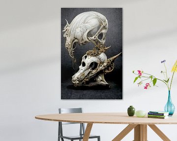 Memento mori  - Mysterious Animal Goth Skull Relict 8