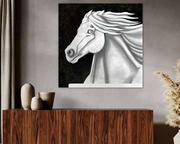 De Omgekeerde Tweeling Marmeren Paarden van Felicia Lyin