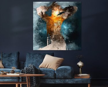Example of the artwork in a room