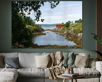 Huis aan het fjord van Welmoed Bulthuis-Rondaan