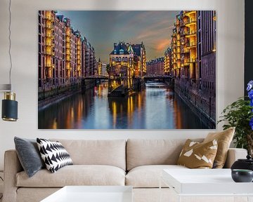 Wasserschloss (3x2), Speicherstadt, Hambourg sur Wil Crooymans