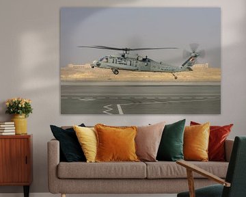 Décollage du Sikorsky UH-60M Black Hawk de la Royal Bahrain Air Force. sur Jaap van den Berg