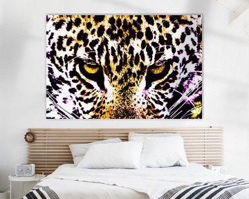 De blik van een luipaard - een artistieke bewerking van Sharing Wildlife