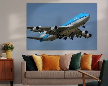 Landing KLM Boeing 747-400 "City of Karachi" (PH-BFK). van Jaap van den Berg