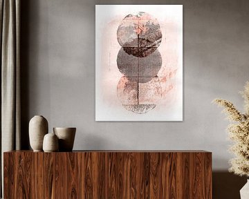 Scandinavian minimalism Earthy Rose by Mad Dog Art