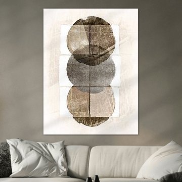 Skandinavischer Minimalismus Erdiges Beige Creme von Mad Dog Art