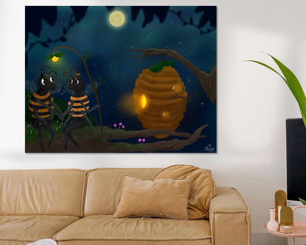 Example of the artwork in a room