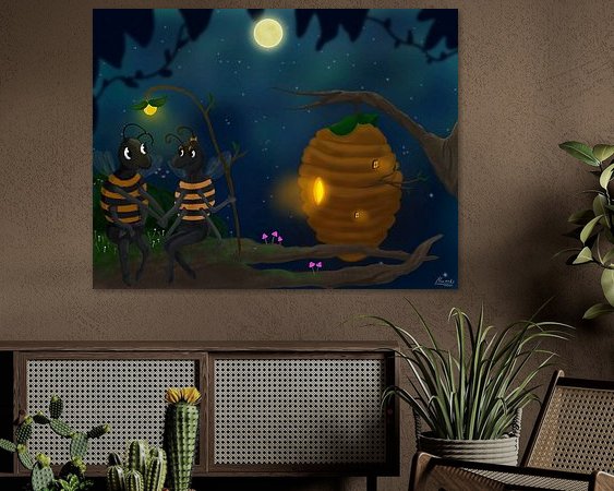 Example of the artwork in a room