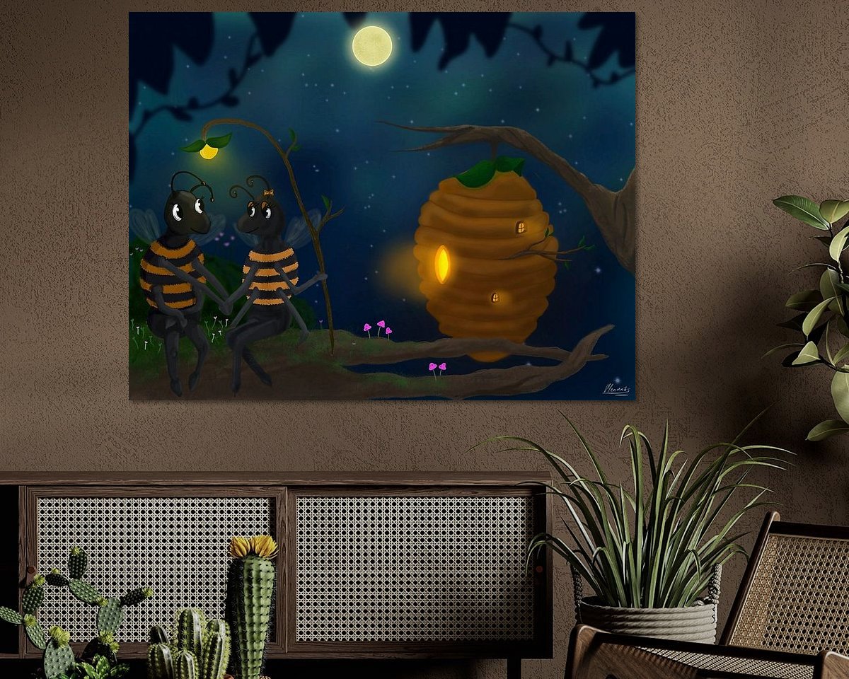 Example of the artwork in a room