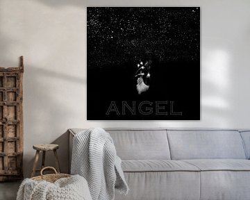 Angel Coverart - black and white van Myrthe van Wijk