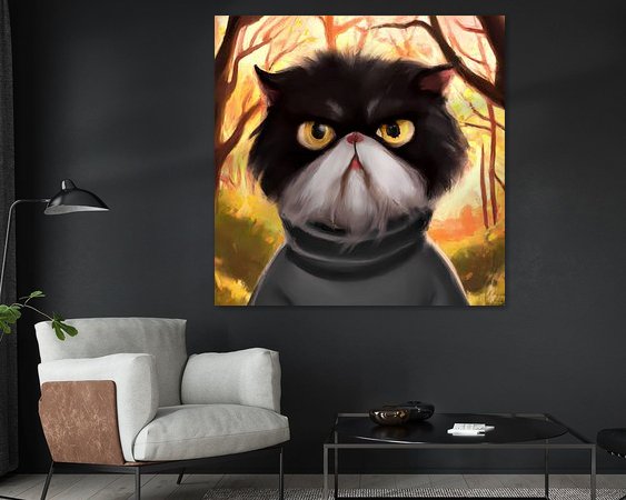 Example of the artwork in a room