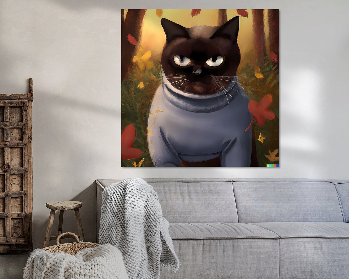 Example of the artwork in a room