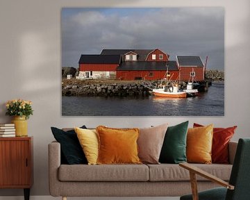 Vissersboot op Lofoten