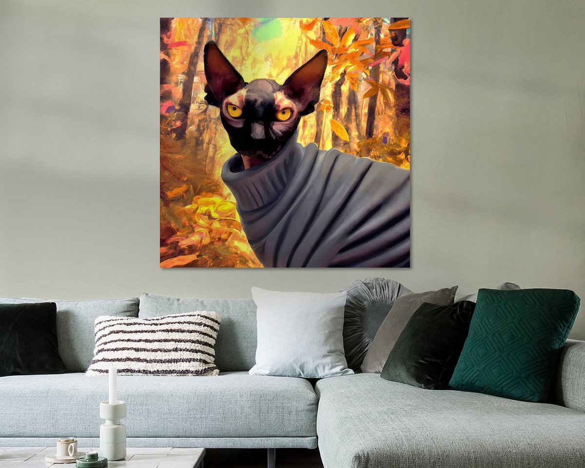 Example of the artwork in a room