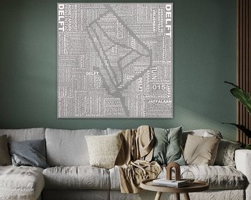 Map of Delft by Stef van Campen