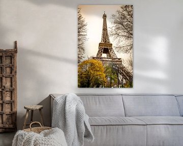 Eiffeltoren Parijs in Sepia von Mark De Rooij