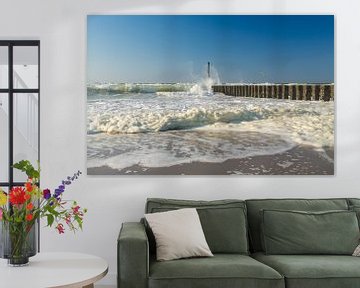 Stormy day in Domburg by MSP Canvas
