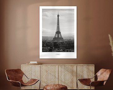 Reiseposter Eiffelturm in Paris, Frankreich von Martijn Joosse