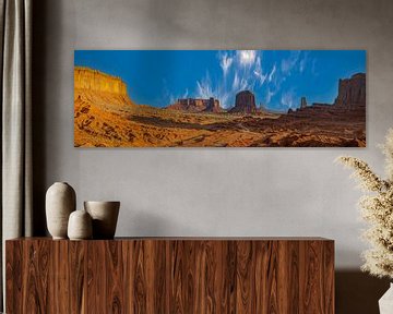 Monument Valley, panoramafoto van Gert Hilbink