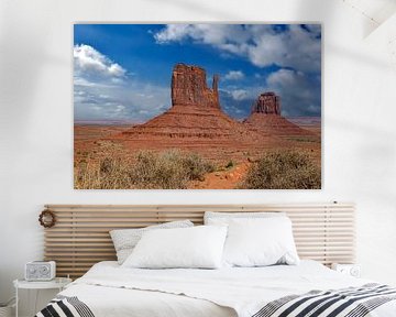 Monument Valley, Stammespark, Utah. von Gert Hilbink