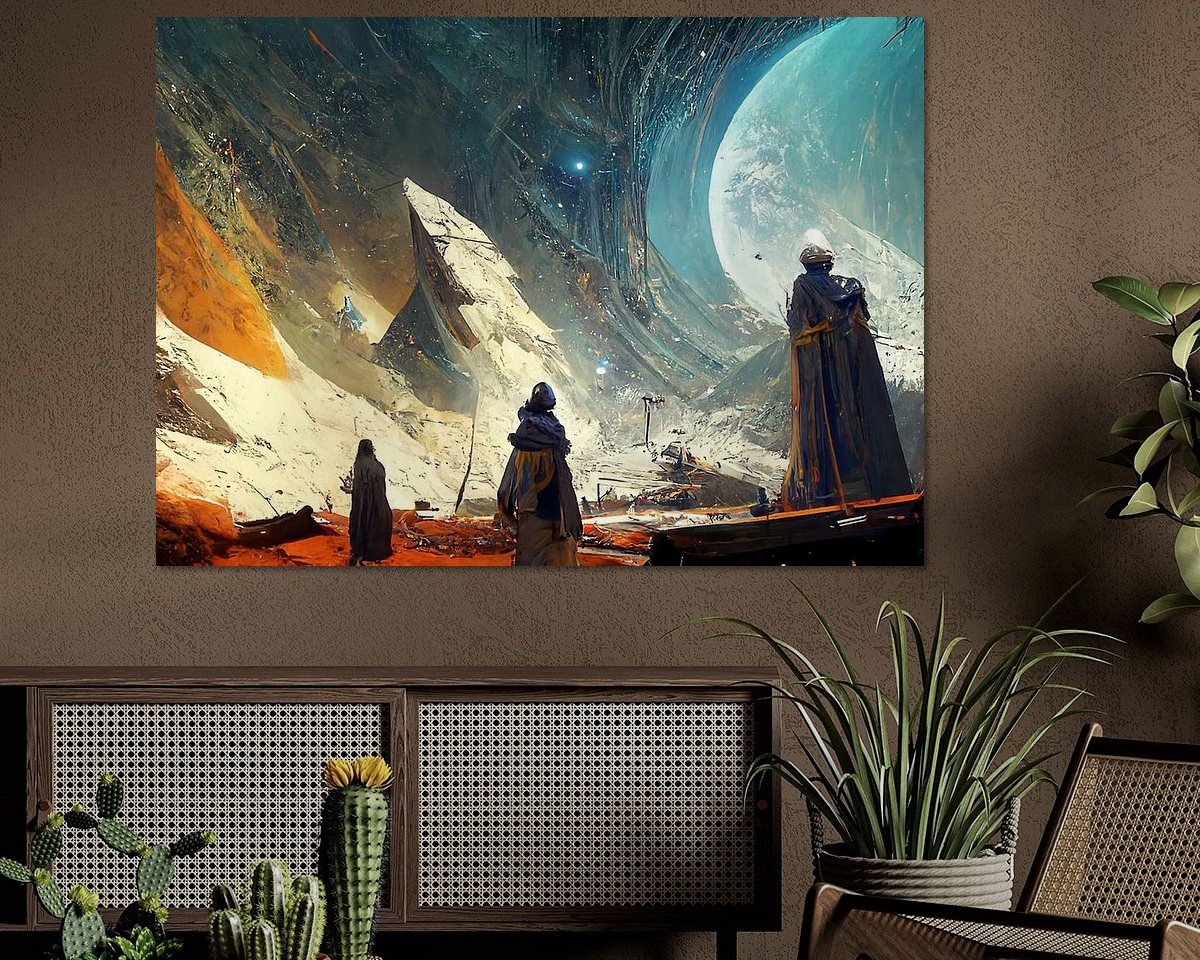 Example of the artwork in a room