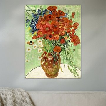 Vase with Daisies and Poppies, Vincent van Gogh