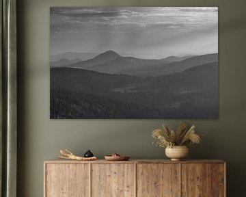 Das Lausitzer Gebirge- aufgenommen von der Lausche von Holger Spieker