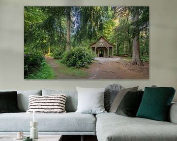 Chalet magique dans les bois